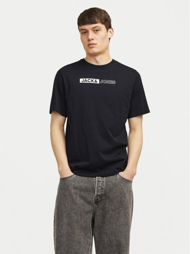 Jack & Jones T-Shirt Corp 12233999 Czarny Standard Fit
