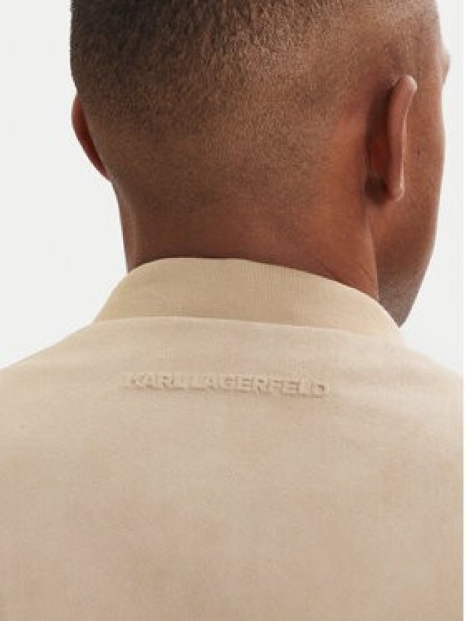 KARL LAGERFELD Kurtka skórzana 555011 562411 Beżowy Regular Fit