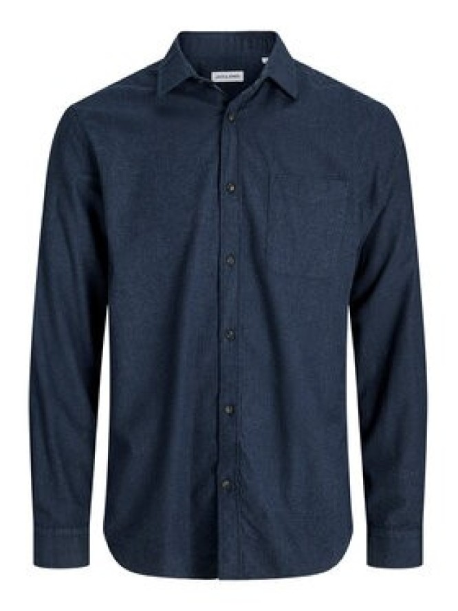 Jack & Jones Koszula Classic Melange 12278416 Granatowy Regular Fit