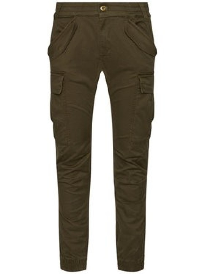 Alpha Industries Joggery Airman 188201 Zielony Tapered Fit