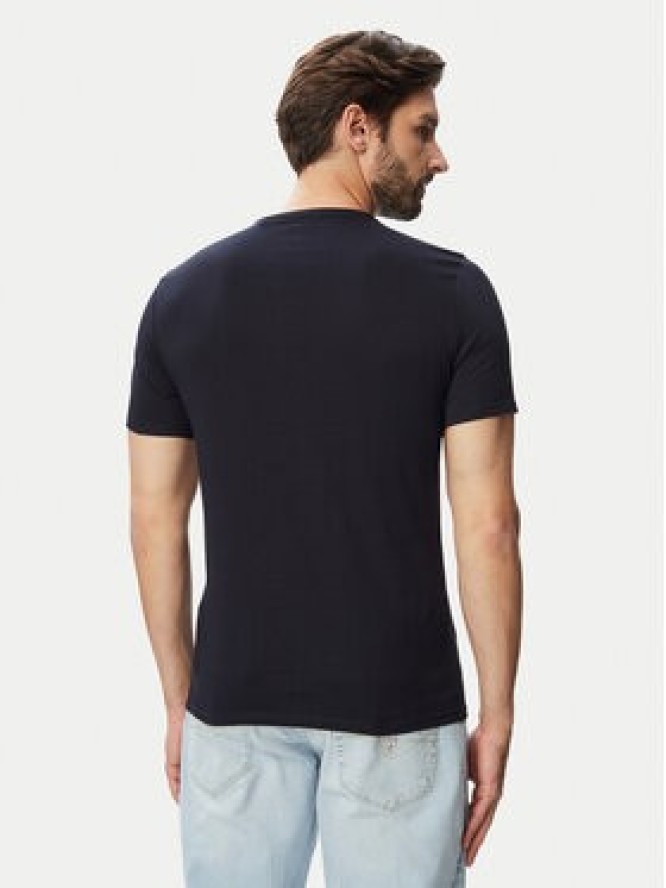 Guess T-Shirt M6YI71 K3745 Granatowy Slim Fit
