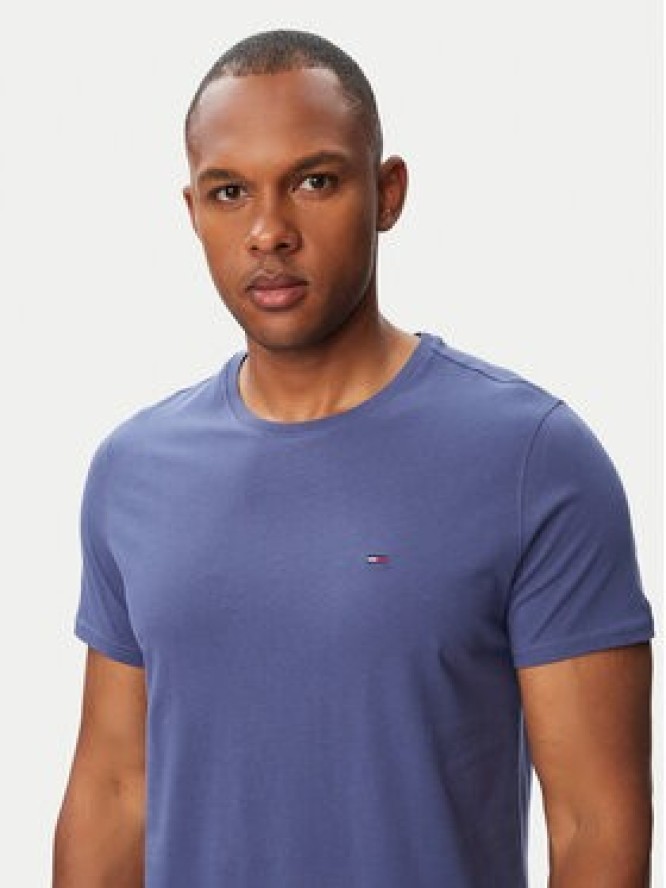 Tommy Jeans T-Shirt Jersey DM0DM04411 Niebieski Regular Fit