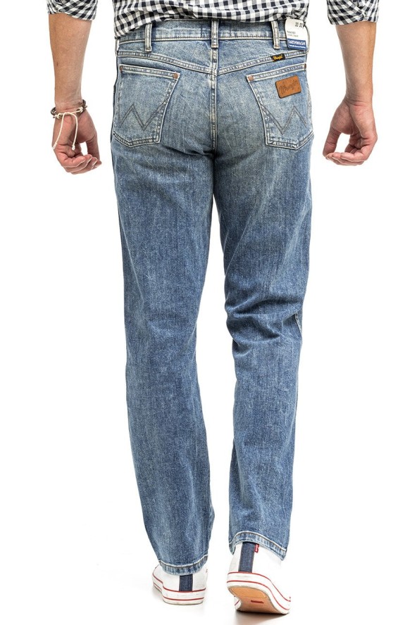 WRANGLER TEXAS MĘSKIE SPODNIE JEANSOWE AUTH INDIG W1215915Q 112324513