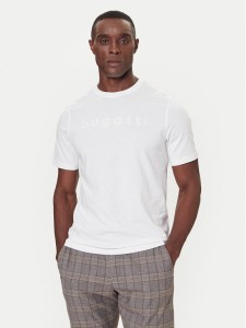 Bugatti T-Shirt 8350-85043D Biały Regular Fit