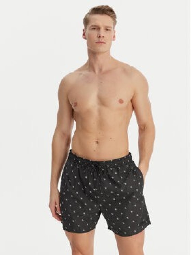 Calvin Klein Swimwear Szorty kąpielowe LV00N61027 Czarny Regular Fit