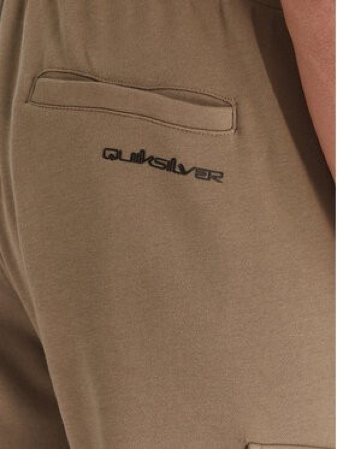 Quiksilver Spodnie dresowe Cargo Fleece EQYFB03401 Khaki Regular Fit