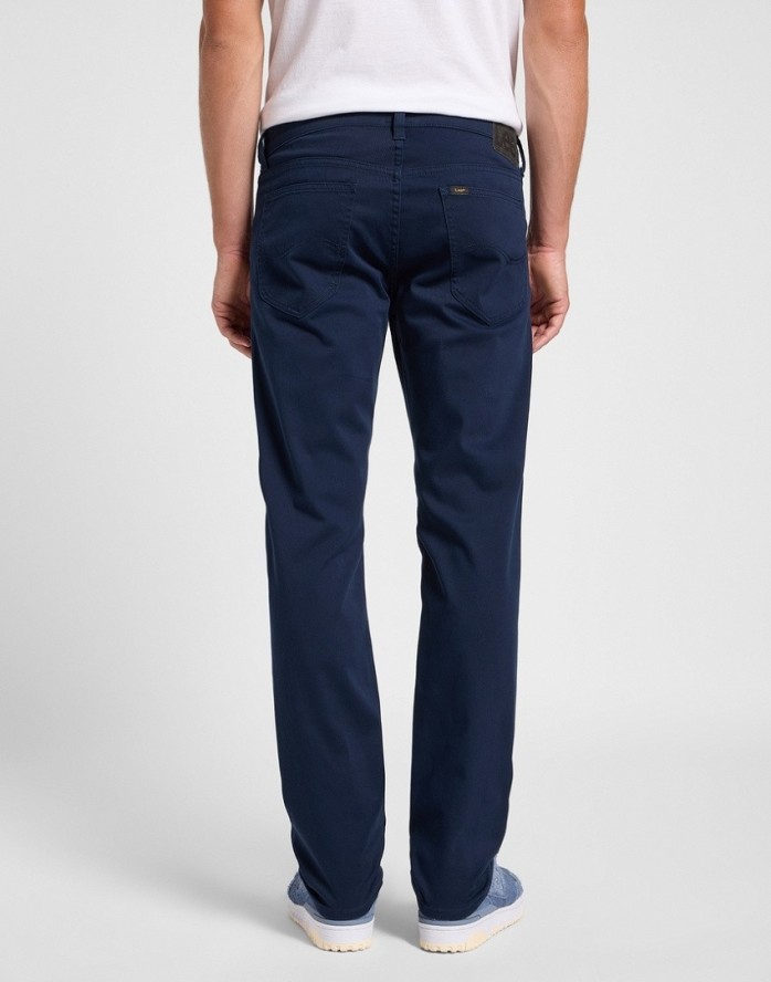 MESKIE SPODNIE MATERIALOWE LEE DAREN ZIP FLY RIVET NAVY 112363965