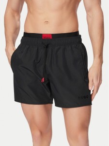 HUGO Szorty kąpielowe Galaxy Swim 50561128 Czarny Regular Fit