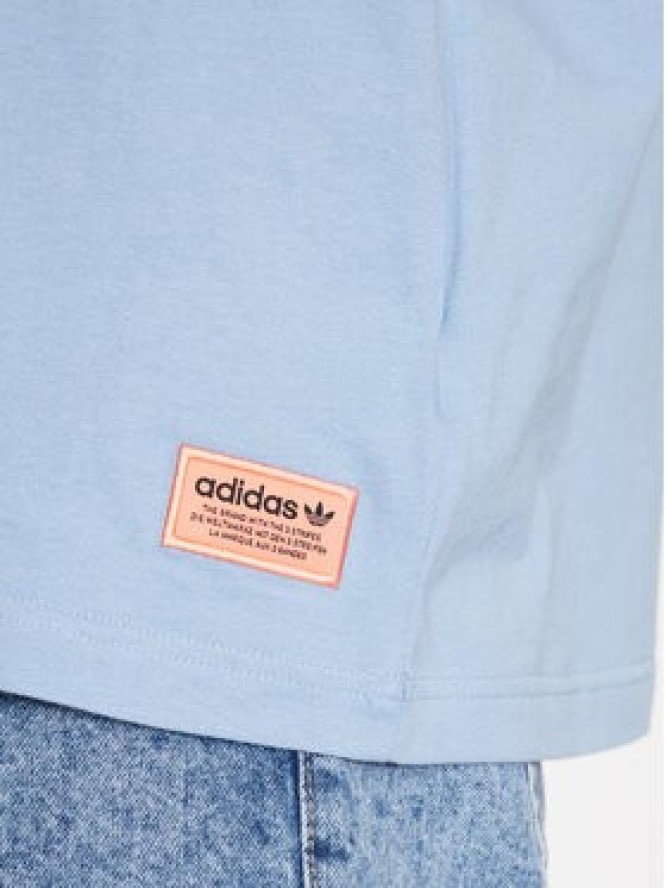 adidas T-Shirt Graphic Glide T-Shirt IC5750 Błękitny Loose Fit