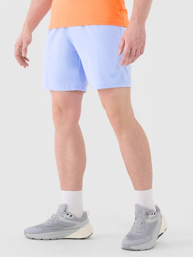 4F Spodenki treningowe szybkoschnące męskie - niebieskie M