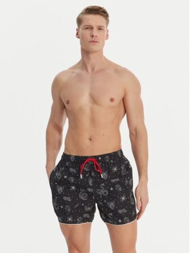 HUGO Szorty kąpielowe Rik 50533795 Czarny Regular Fit
