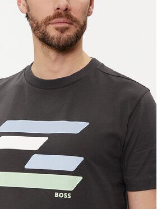 Boss T-Shirt 50513005 Czarny Regular Fit