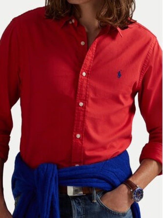 Polo Ralph Lauren Koszula 710804257061 Czerwony Slim Fit
