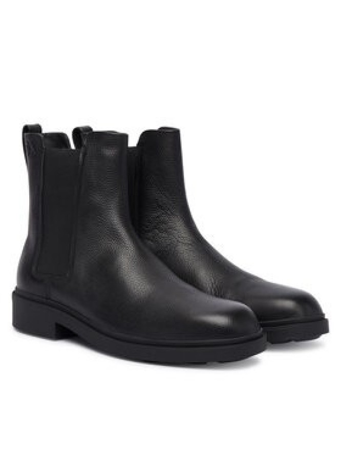 Calvin Klein Sztyblety Dress Lug Chelsea Boot Lth YM0YM01389 Czarny