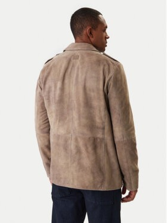 Milestone Kurtka skórzana Adrian 611631 60730 Beżowy Regular Fit