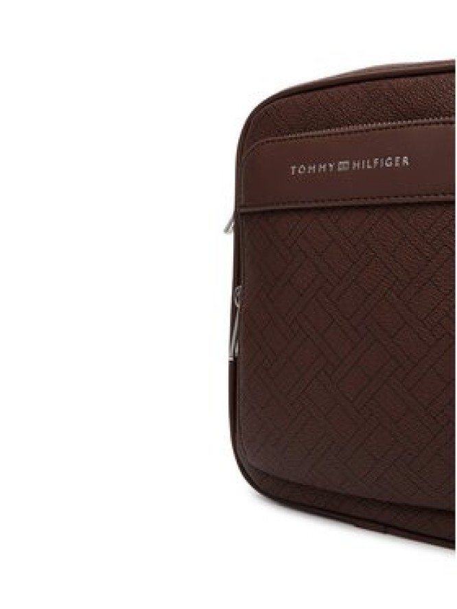 Tommy Hilfiger Saszetka Th Flag Monogram Mini Reporter AM0AM14138 Brązowy