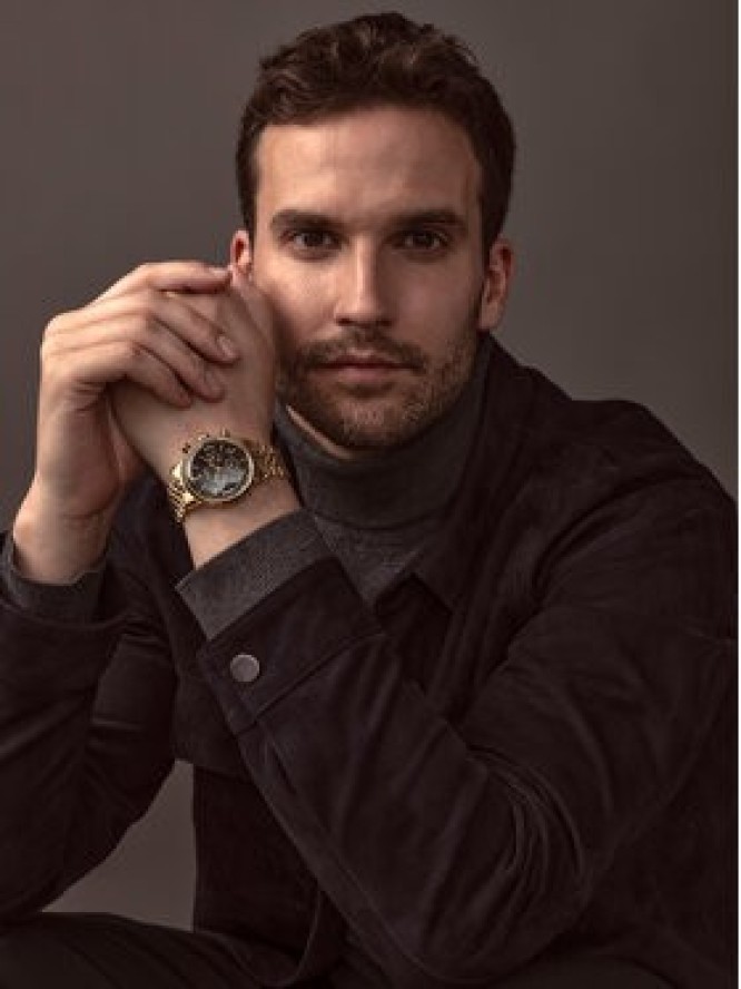 Timex Zegarek Marlin® Quartz Chronograph TW2W59900 Złoty