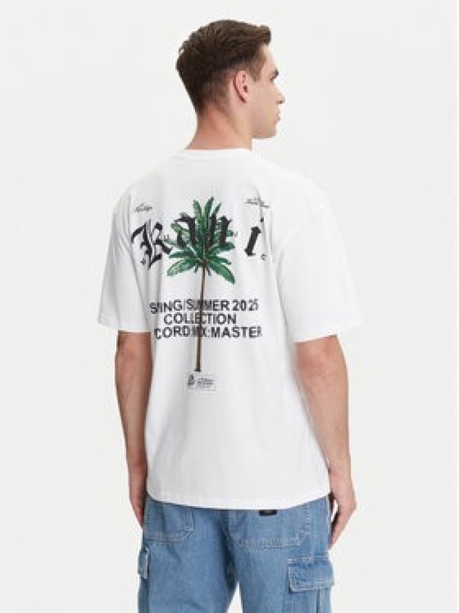 Karl Kani T-Shirt Palm Print PD00005330 Biały Relaxed Fit