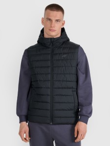 4F Bezrękawnik puchowy z wypełnieniem syntetycznym męski - czarny XXL