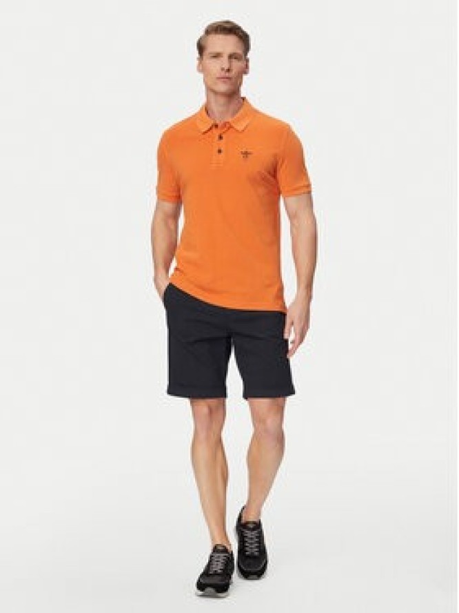 Aeronautica Militare Szorty materiałowe 261BE0278UCT04292 Granatowy Regular Fit