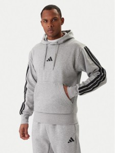adidas Bluza Essentials 3-Stripes JE6302 Szary Regular Fit