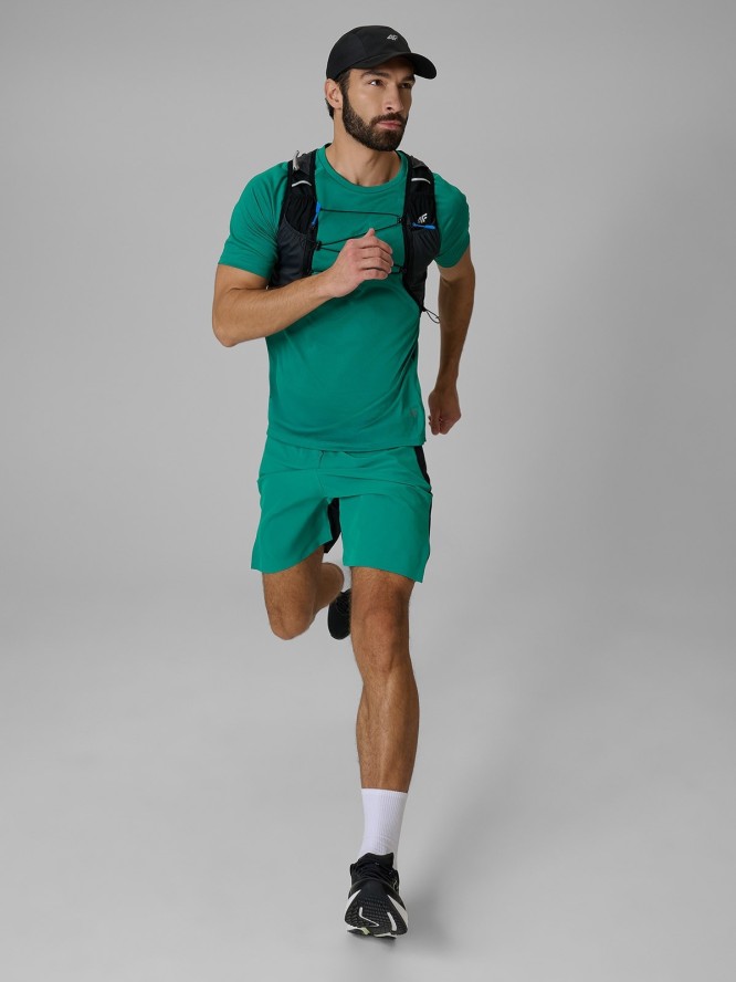 4F Spodenki do biegania szybkoschnące męskie - zielone S