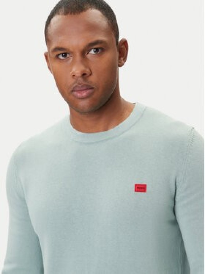 HUGO Sweter San Cassius-C1 50475083 Zielony Regular Fit