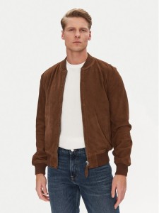 Schott NYC Kurtka skórzana LC300 Brązowy Regular Fit