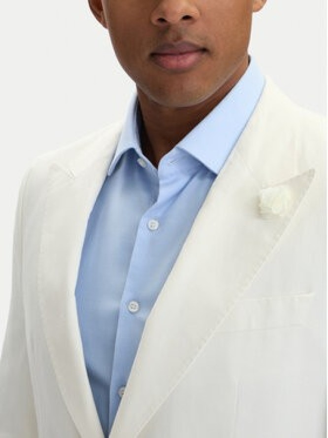 BOSS Marynarka Hutson Peak 262 50561857 Biały Slim Fit