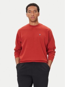 United Colors Of Benetton Bluza 342ZU1093 Bordowy Regular Fit