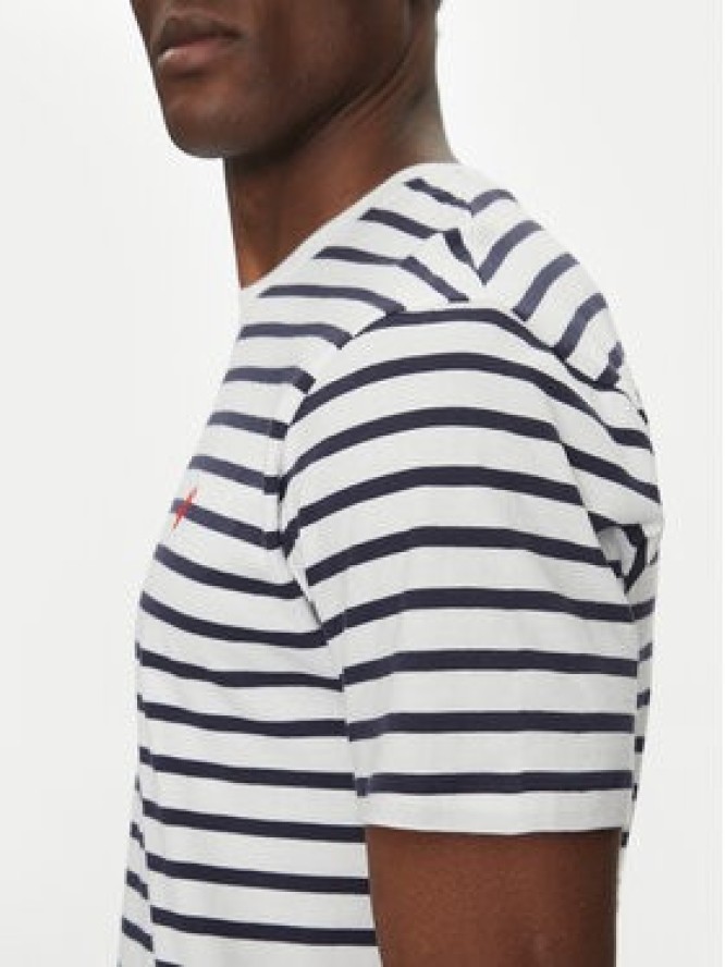 Save The Duck T-Shirt DT1743M BESY20 Granatowy Regular Fit