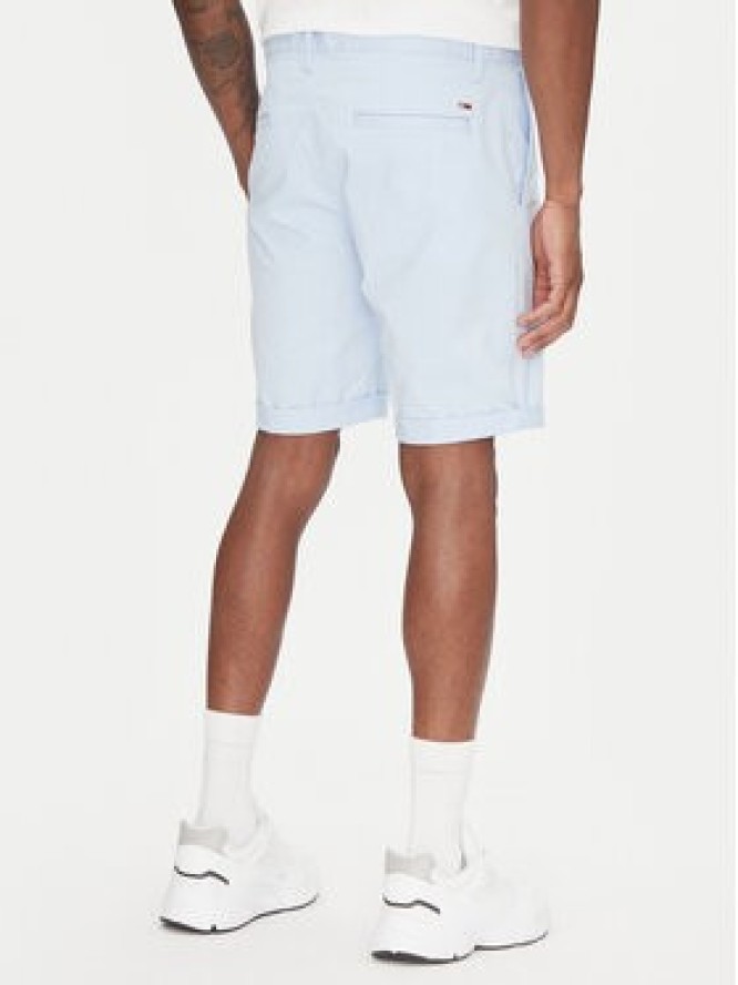Tommy Jeans Szorty materiałowe Scanton DM0DM21950 Błękitny Slim Fit