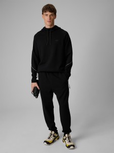 4F Spodnie dresowe joggery męskie - czarne S