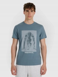 T-SHIRT MĘSKI 4F BAWEŁNIANY KOSZULKA SPORTOWA TTSHM3129