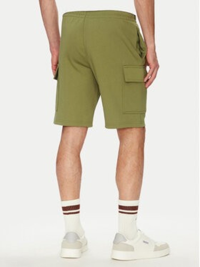 Lacoste Szorty sportowe GH9743 Khaki Regular Fit