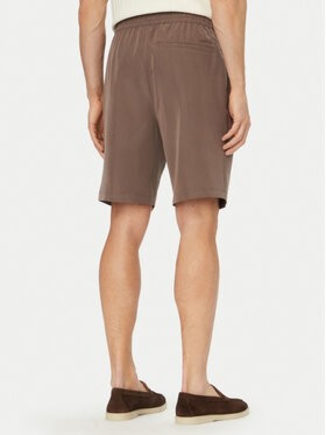 Calvin Klein Szorty materiałowe LV04LF614G Brązowy Relaxed Fit