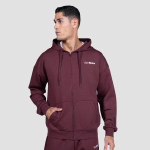 Bluza męska fitness z zamkiem i kapturem Relay