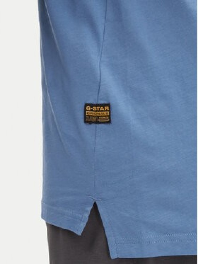 G-Star Raw T-Shirt Nifous D24449-336 Błękitny Regular Fit
