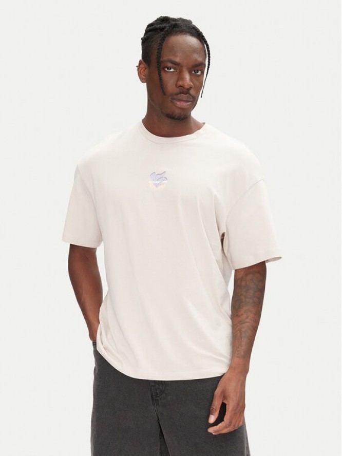 Jack & Jones T-Shirt Ames 12268471 Beżowy Relaxed Fit