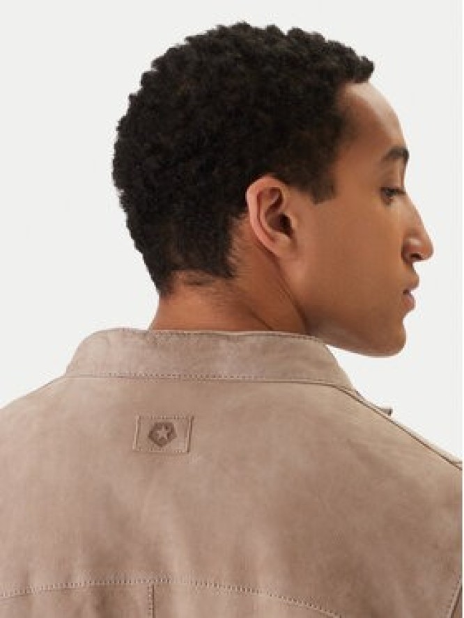 Milestone Kurtka skórzana Rivoli 612205 60785 Beżowy Regular Fit