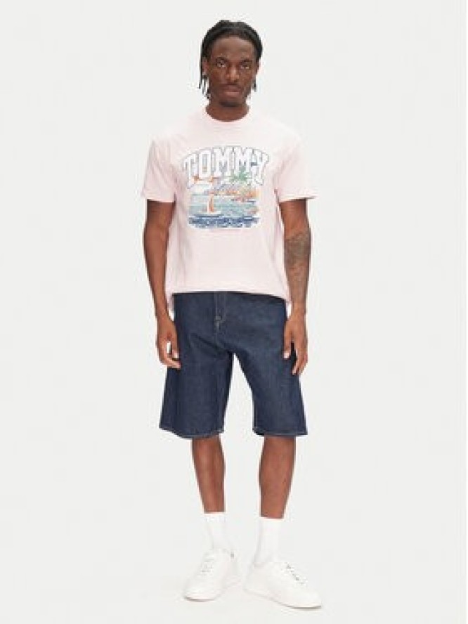 Tommy Jeans T-Shirt Arch Sailing DM0DM21867 Różowy Relaxed Fit