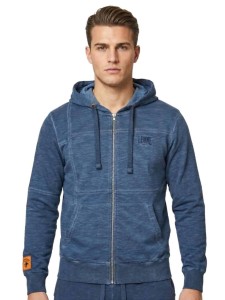 Męska bluza z kapturem Old Wash zapinana na zamek