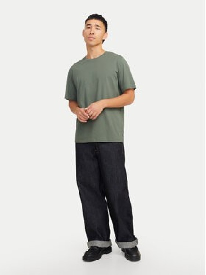 Jack & Jones T-Shirt Organic Basic 12156101 Zielony Standard Fit