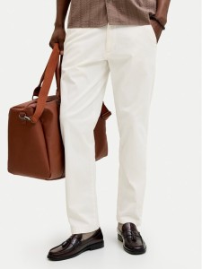 Jack & Jones Chinosy Kane 12268490 Écru Relaxed Fit