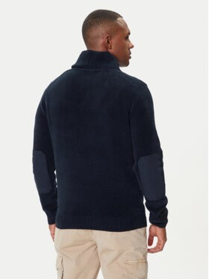 Aeronautica Militare Sweter 252MA1574UL00539 Granatowy Regular Fit