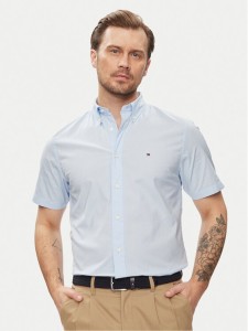 Tommy Hilfiger Koszula MW0MW33809 Błękitny Regular Fit