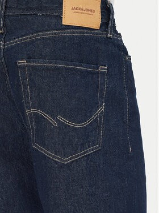 Jack & Jones Szorty jeansowe Ron 12272214 Granatowy Baggy Fit