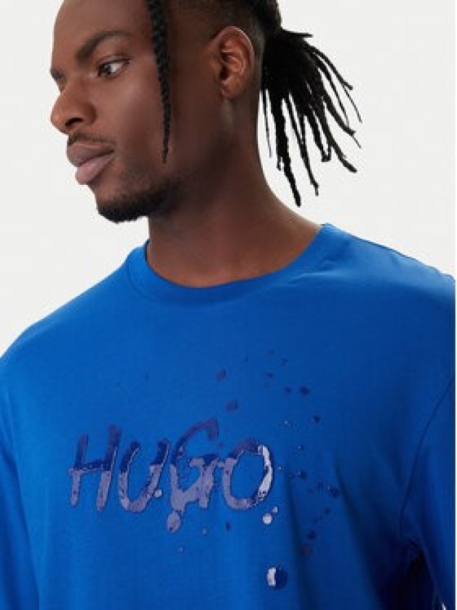 HUGO T-Shirt Nierofix 50554369 Niebieski Regular Fit