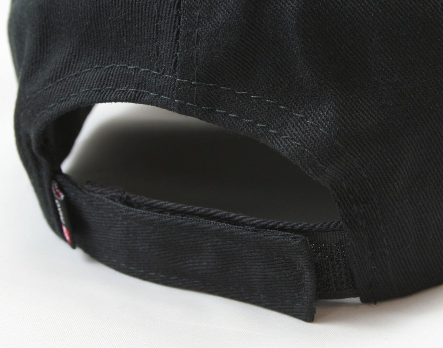 Czapka z Daszkiem, Czarna z Haftem Czaszka z Językiem, Bejsbolówka Bawełniana -PAKO JEANS