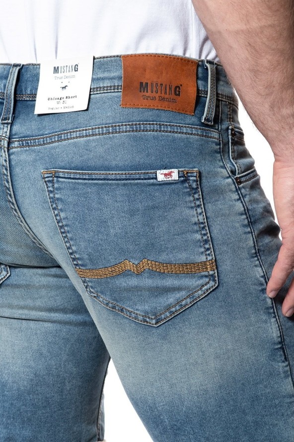SPODENKI MUSTANG Chicago Short DENIM BLUE 1007754 5000 103